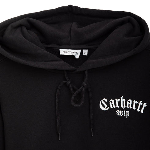 Carhartt WIP Hooded Onyx Script Sweat Black/White I032865.0D2.XX.03 Degli Uberti